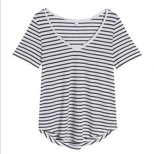NORDSTROM’ BP Striped V Neck Short Sleeve Tee